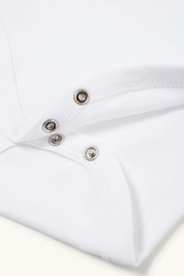 Unisexe - Lot de 2 - bodys croisés pour bébé - blanc