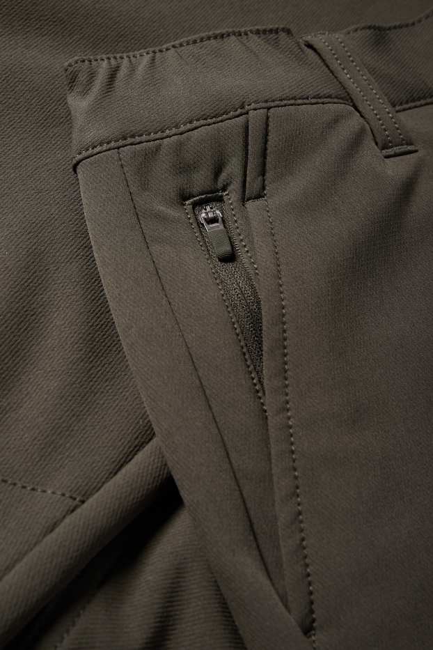 Hombre - Pantalón de deporte funcional - impermeable - verde oscuro