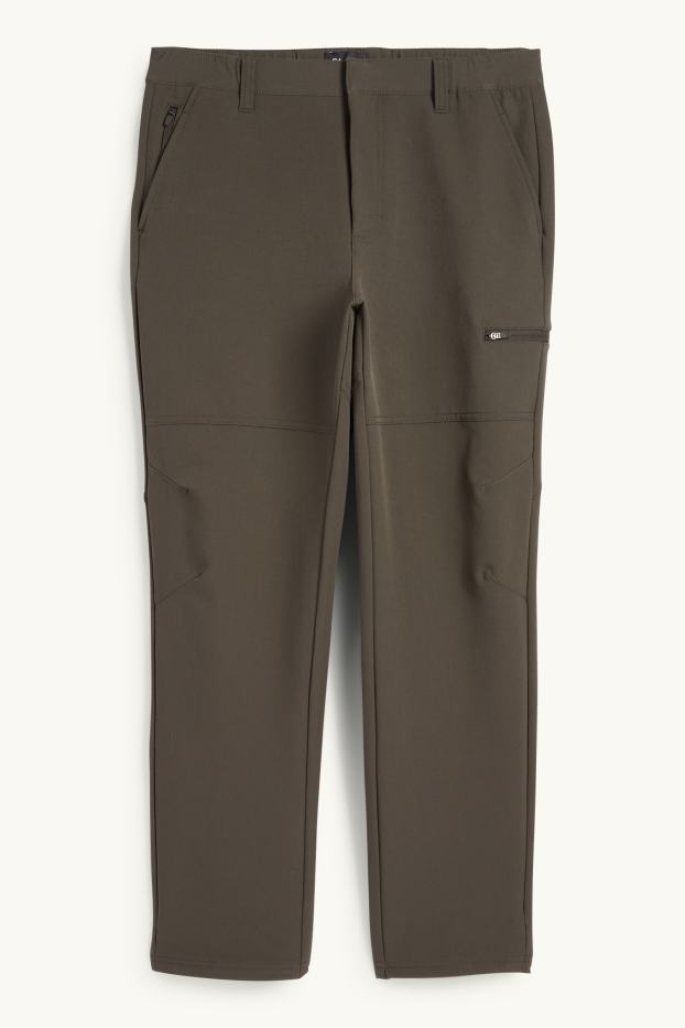 Hombre - Pantalón de deporte funcional - impermeable - verde oscuro