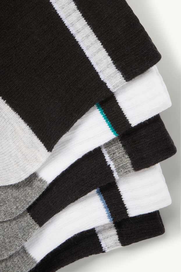 Uomo - Confezione da 7 - calzini corti - nero / bianco