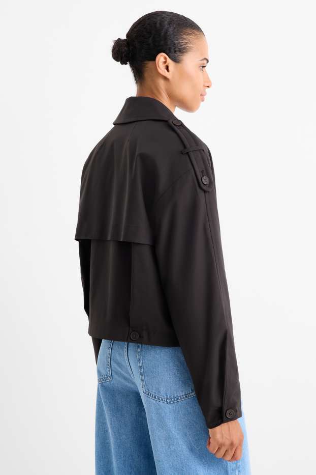 Dona - Gavardina crop - negre