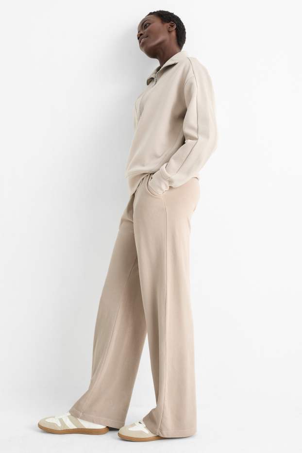 Dames - Joggingbroek - beige