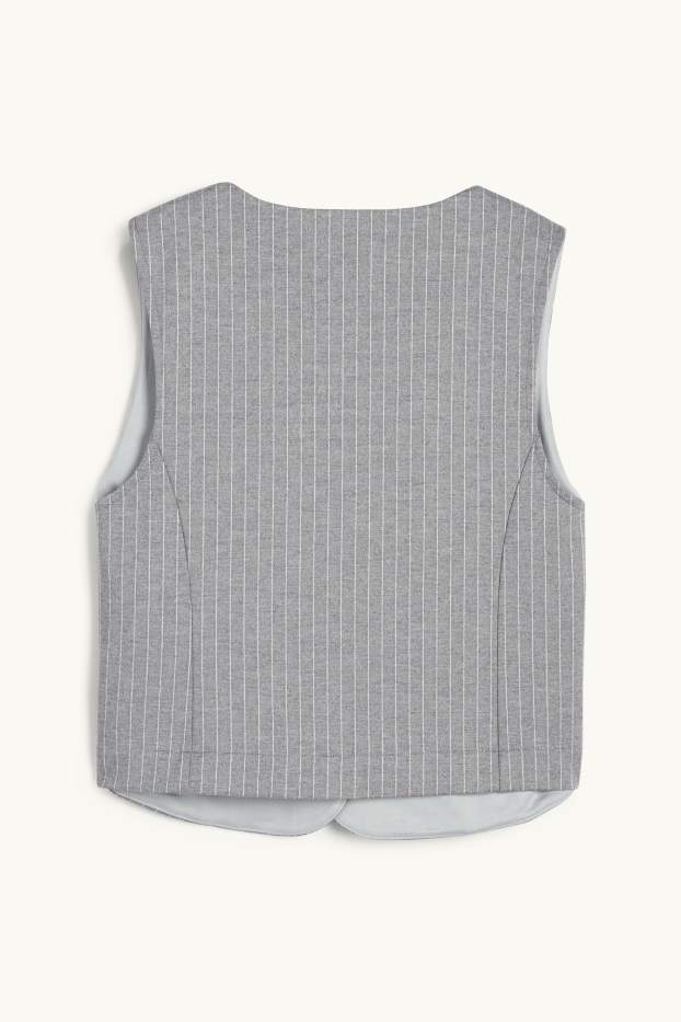 Dona - Americana - entallada - ratlla diplomàtica - gris