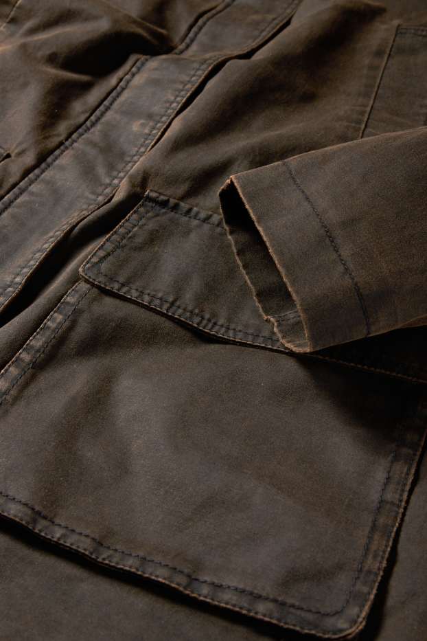 Women - Parka - lined - brown