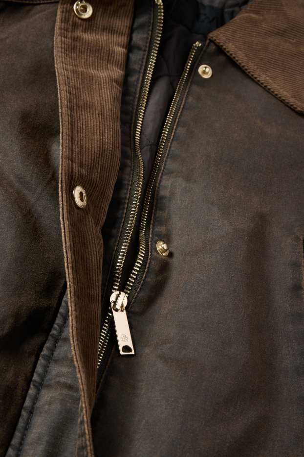 Women - Parka - lined - brown