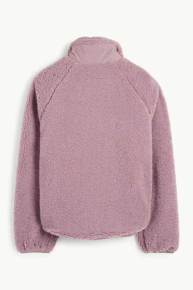 Femmes - Veste en peluche de sport - doublée - violet clair