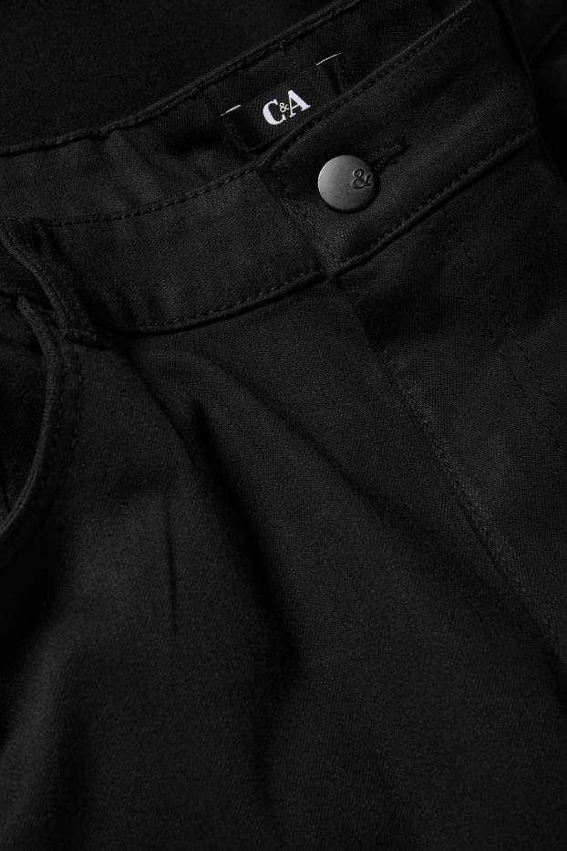 Femei - Pantaloni de stofă - talie înaltă - slim fit - negru