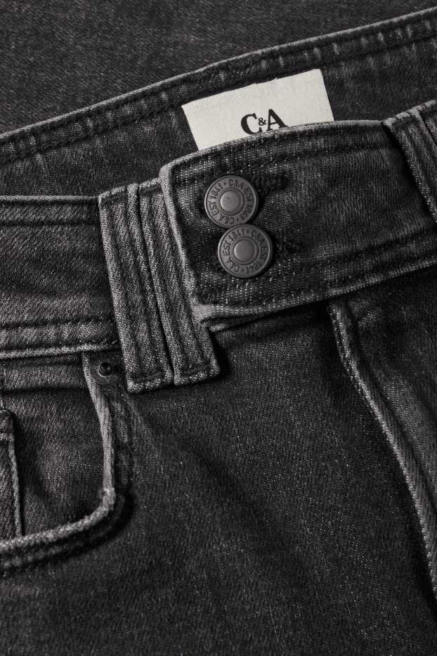 Damen - Flared Jeans - Mid Waist - jeansgrau