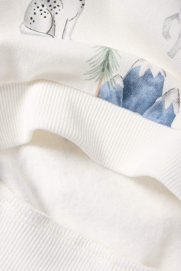 Baby Boys - Multipack of 3 - wild animals - baby sweatshirt - blue / beige