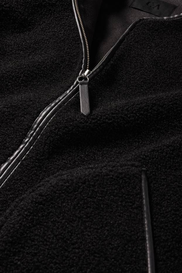 Dámské - Teddy bunda - černá