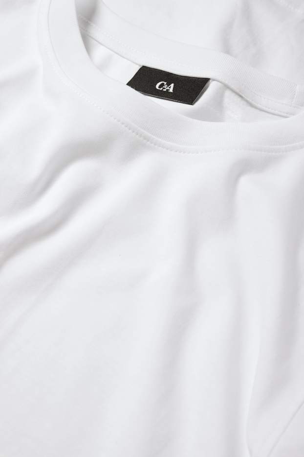 Heren - Set van 2 - longsleeve - wit