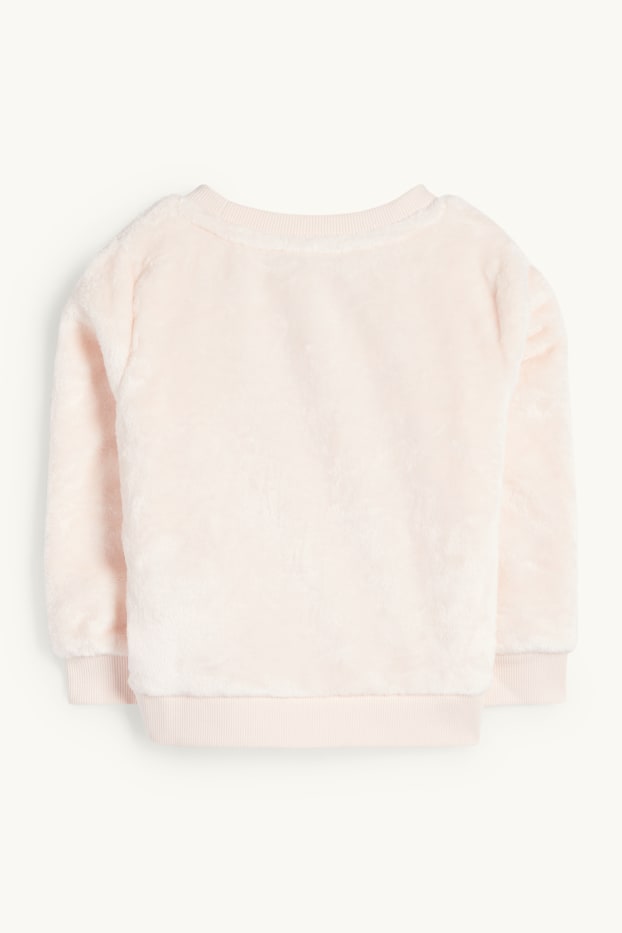 Kinder Mädchen - Einhorn - Sweatshirt - Glanz-Effekt - rosa