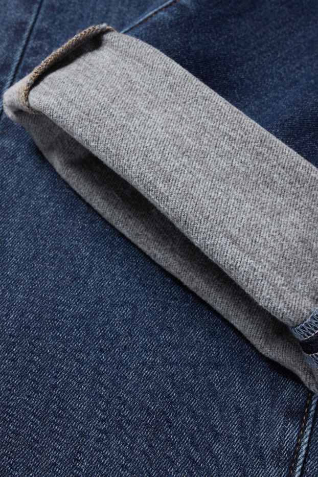 Herren - Regular Jeans mit Knopfleiste - Thermojeans - LYCRA® - jeansblau