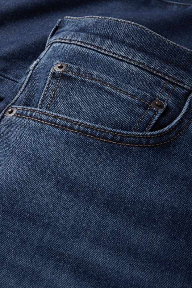 Herren - Regular Jeans mit Knopfleiste - Thermojeans - LYCRA® - jeansblau