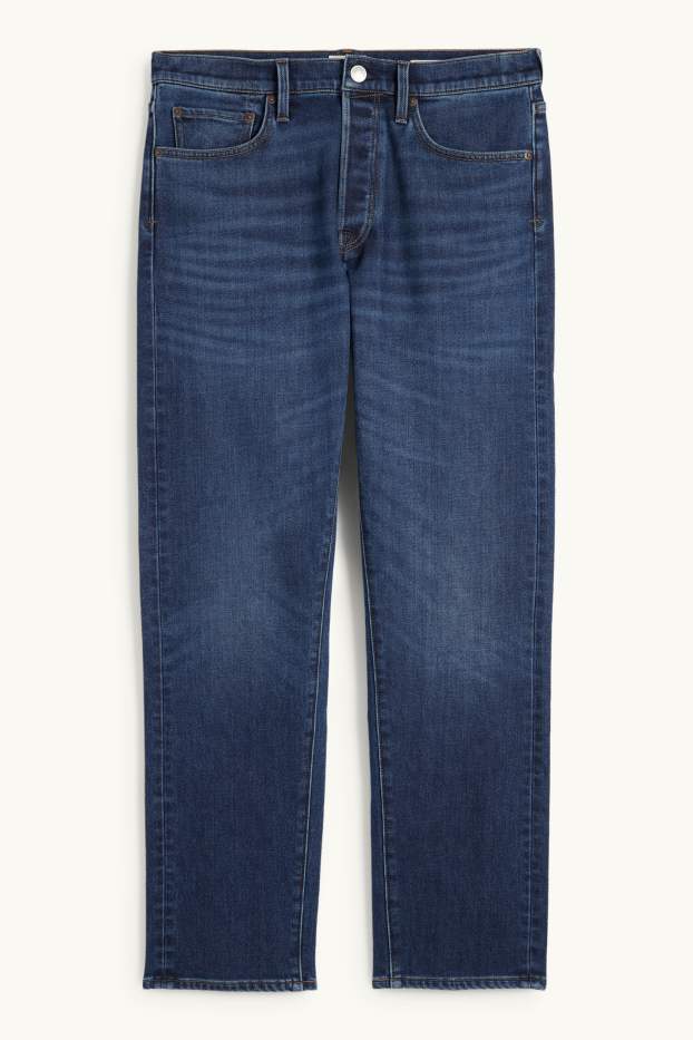 Herren - Regular Jeans mit Knopfleiste - Thermojeans - LYCRA® - jeansblau