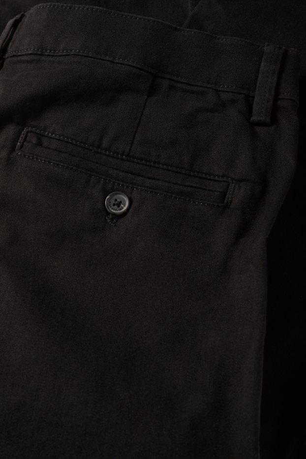 Pánské - Kalhoty chino - slim fit - černá