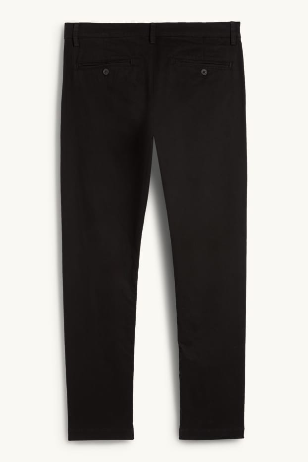 Pánské - Kalhoty chino - slim fit - černá