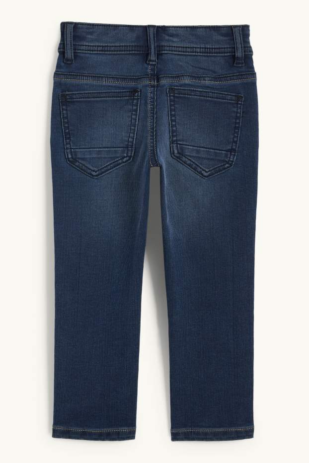Enfants garçons - Slim jean - finition texturée - bleu foncé