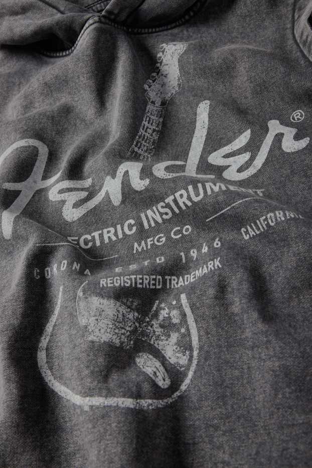 Copii - Băieți - Fender - top cu glugă - gri închis