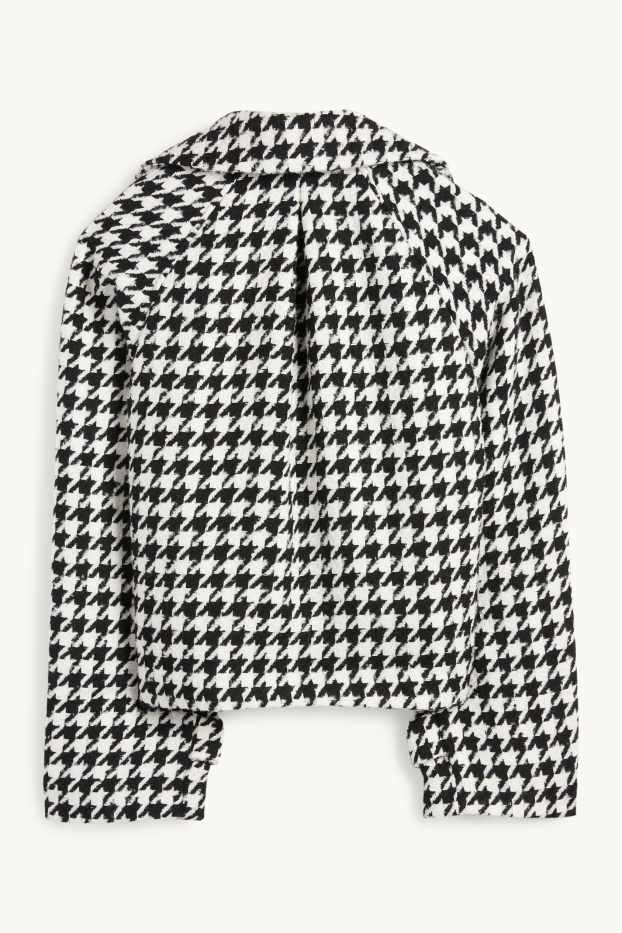 Femmes - Veste - à carreaux - noir / blanc