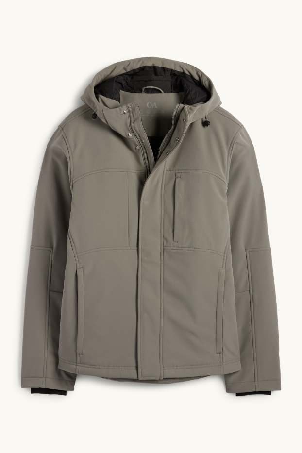 Home - Jaqueta softshell - enconxat - resistent a l’aigua - 4 Way Stretch - gris