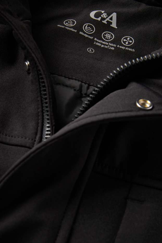 Home - Jaqueta softshell - enconxat - resistent a l’aigua - 4 Way Stretch - negre