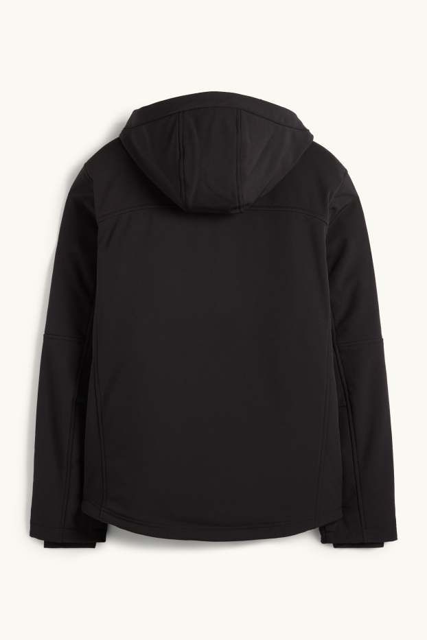 Home - Jaqueta softshell - enconxat - resistent a l’aigua - 4 Way Stretch - negre