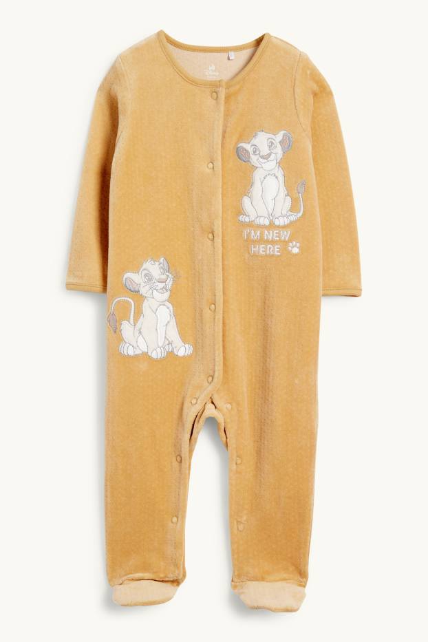 Bébés garçons - Le Roi Lion - pyjama bébé - texturé - jaune