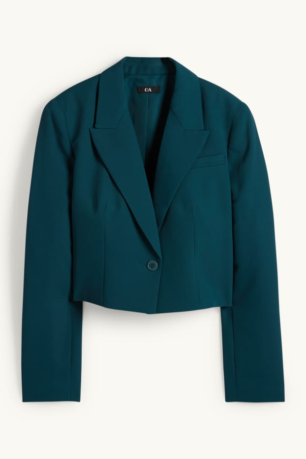 Dona - Blazer crop - regular fit - petroli