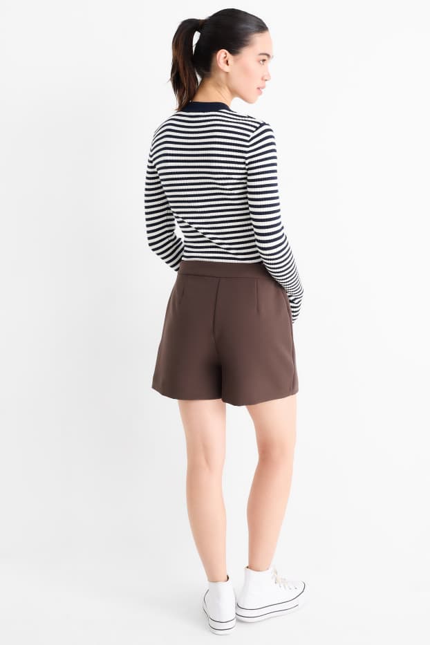 Femmes - Jupe short - marron foncé