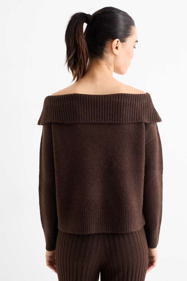 Damen - Pullover - dunkelbraun