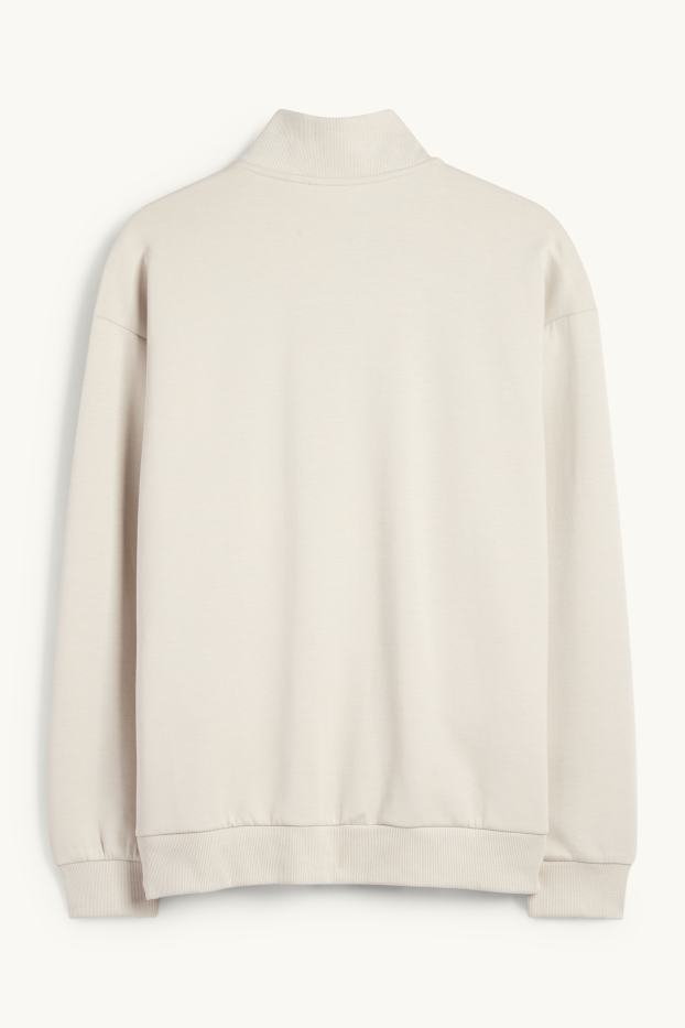 Pánské - Tepláková bunda - béžová