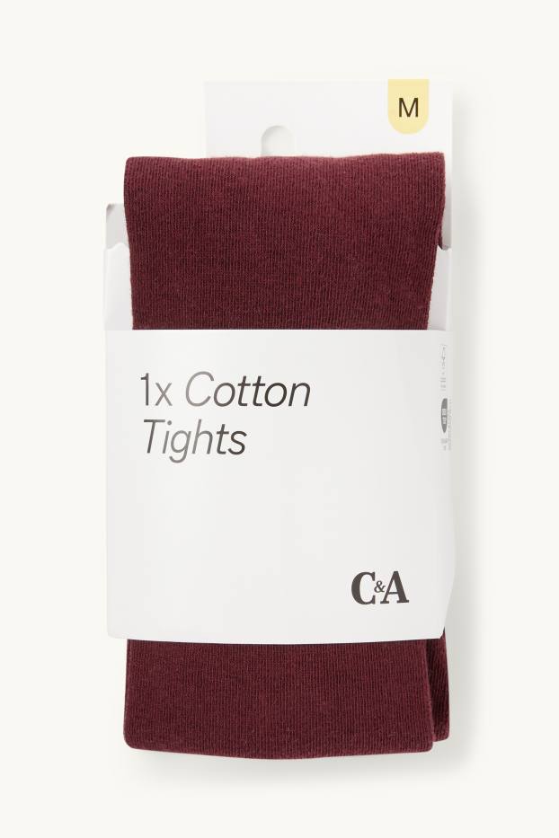 Damen - Strumpfhose - bordeaux