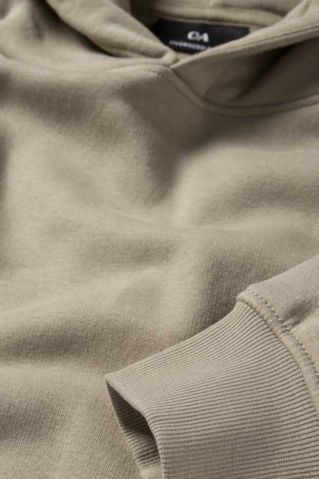 Hommes - Sweat à capuche - vert clair