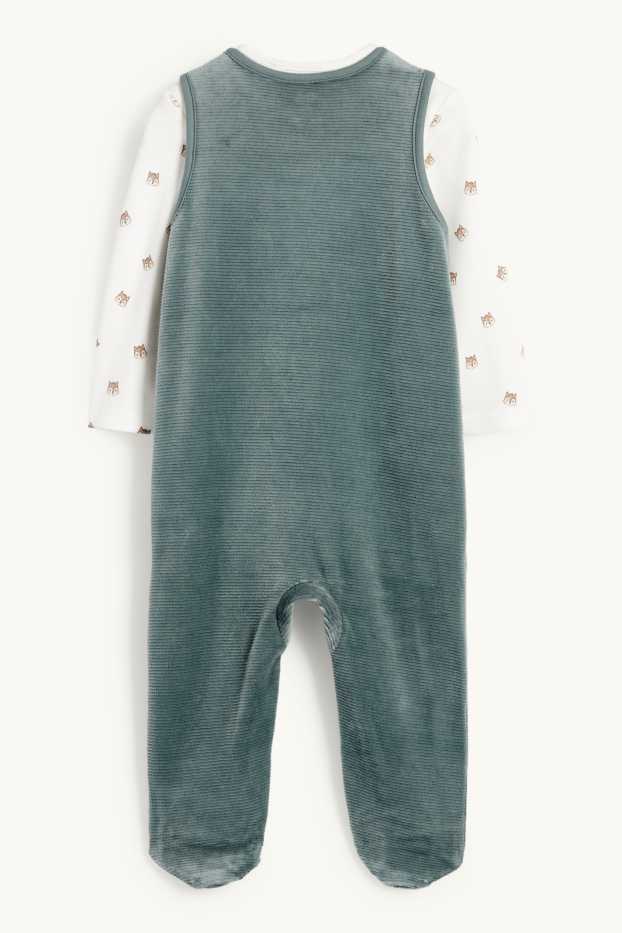 Unisex - Squirrel - romper set - 2 piece - dark green
