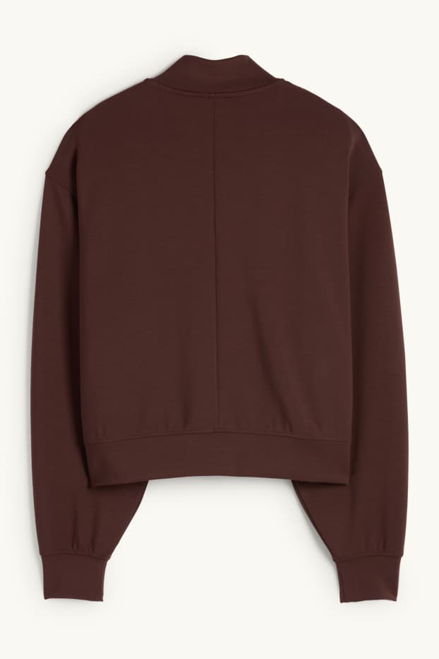 Women - Zip-through sweatshirt - dark brown