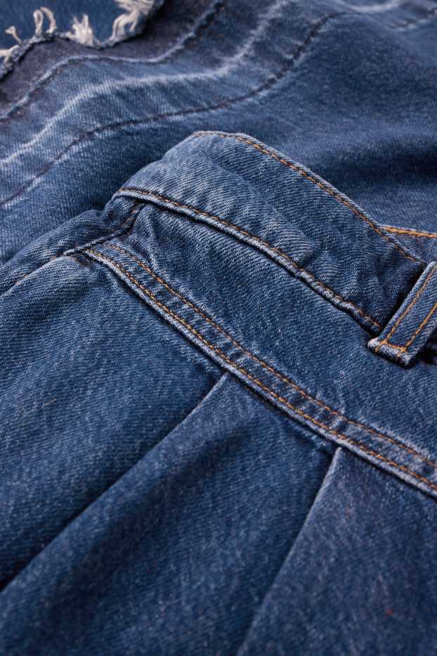 Dona - Wide Leg Jeans - mid waist - texà blau