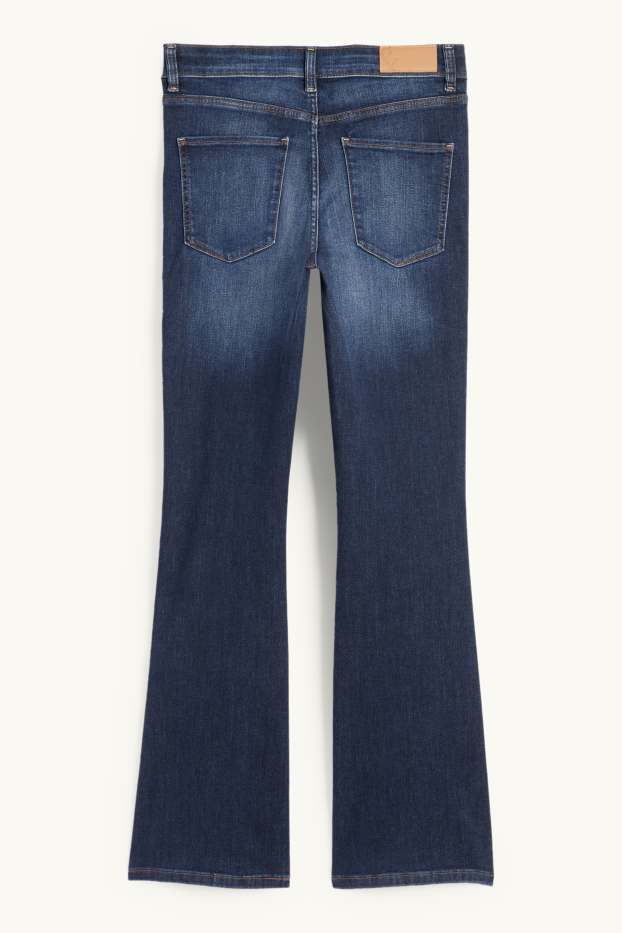 Mujer - Bootcut jeans - mid waist - vaqueros - azul oscuro
