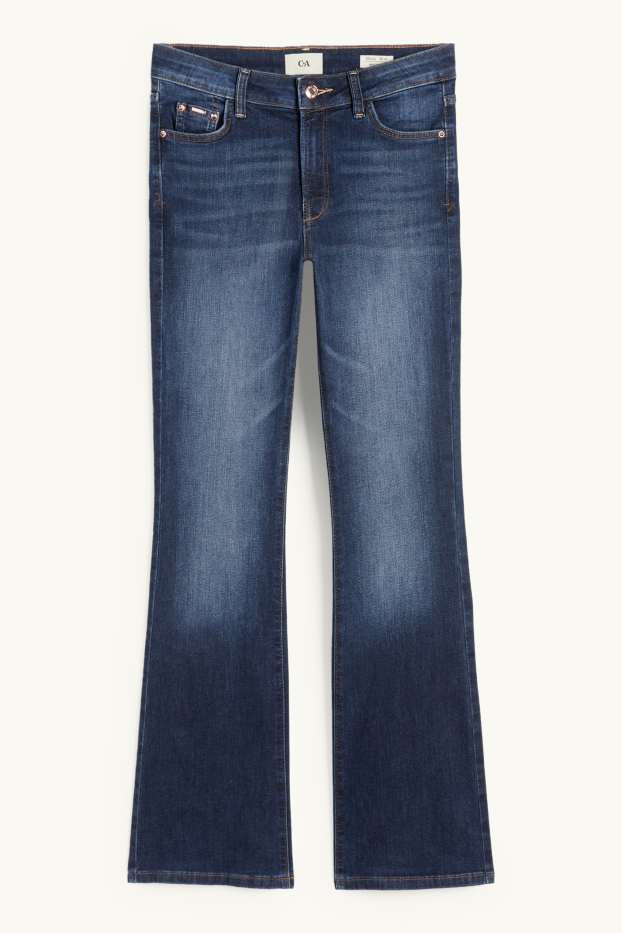 Mujer - Bootcut jeans - mid waist - vaqueros - azul oscuro
