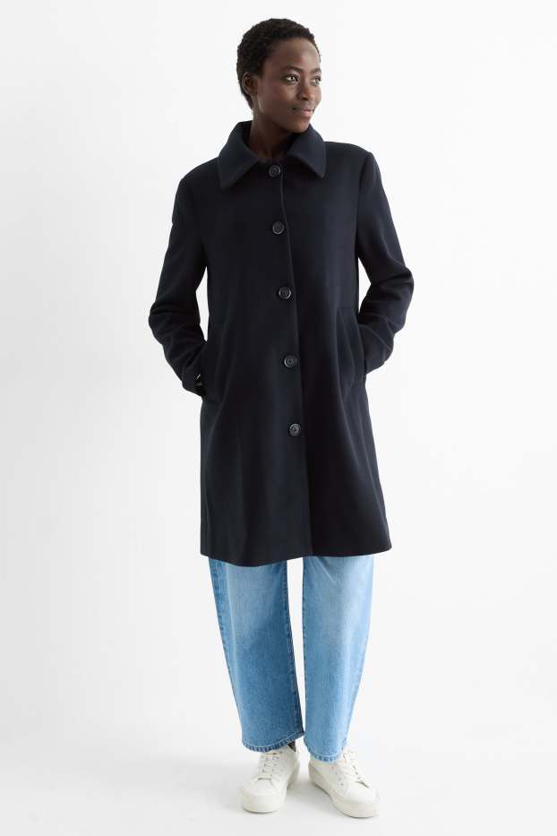 Women - Coat - dark blue