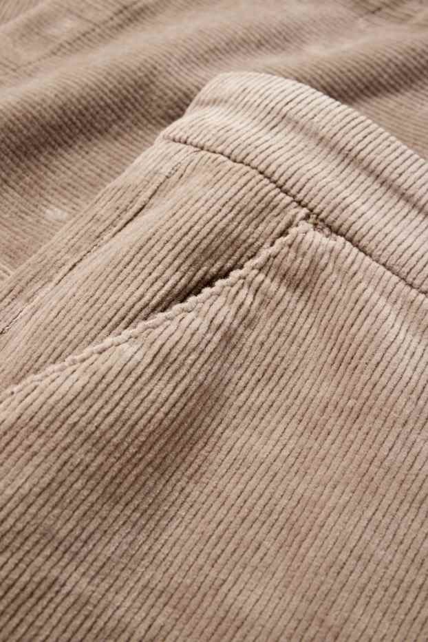 Uomo - Pantaloni chino in velluto - regular fit - beige