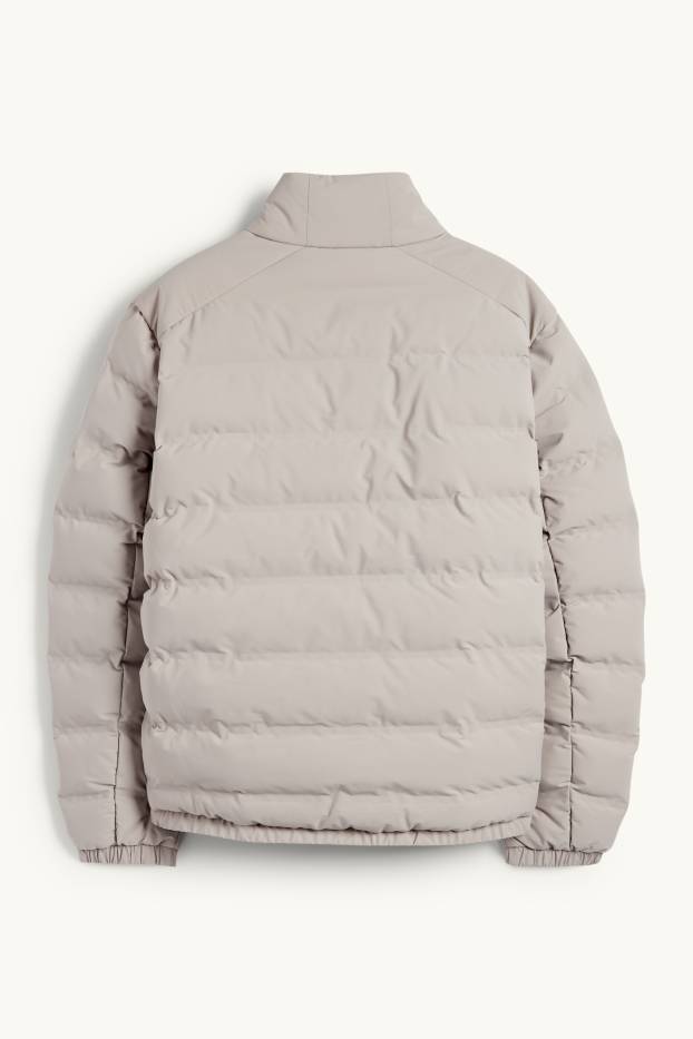 Home - Jaqueta embuatada - repel·lent a l'aigua - gris clar