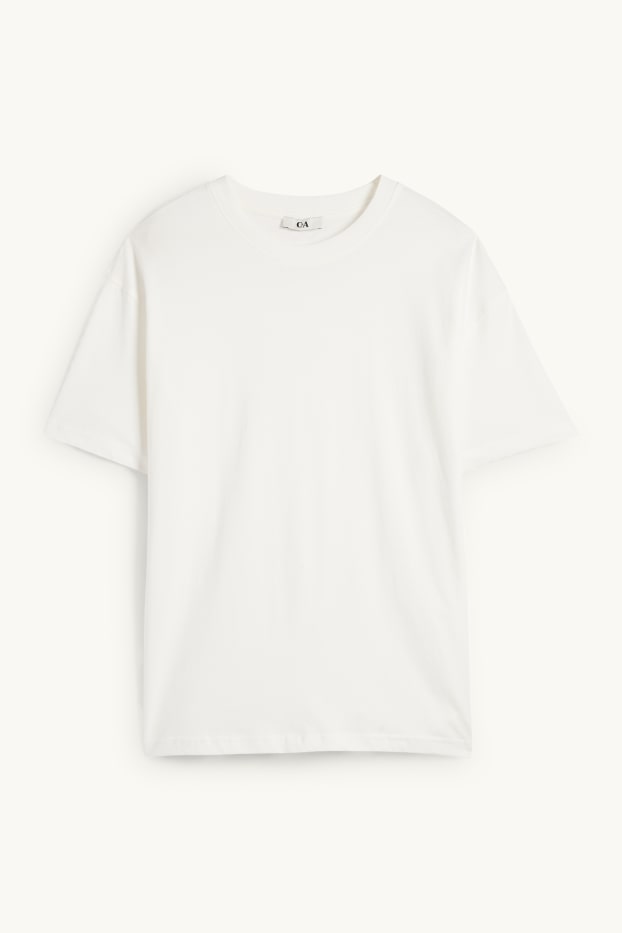 Femmes - T-shirt - Oversize - blanc
