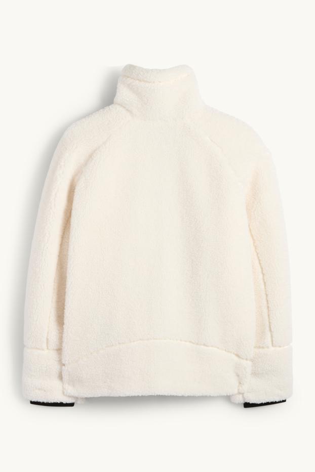 Femmes - Veste en peluche - blanc crème