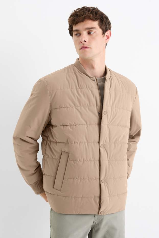 Heren - Blouson met stiksels - waterafstotend - beige