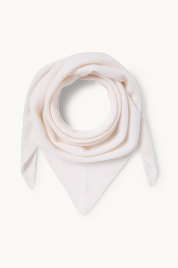 Donna - Sciarpa di cashmere - bianco crema
