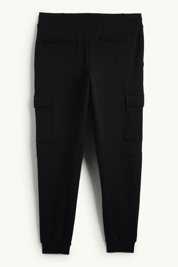 Men - Cargo joggers - black