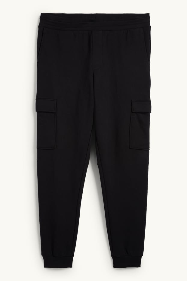 Men - Cargo joggers - black