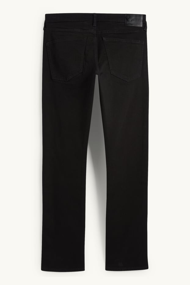 Pánské - Straight jeans - LYCRA® - černá