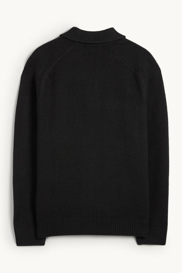 Men - Cardigan - black